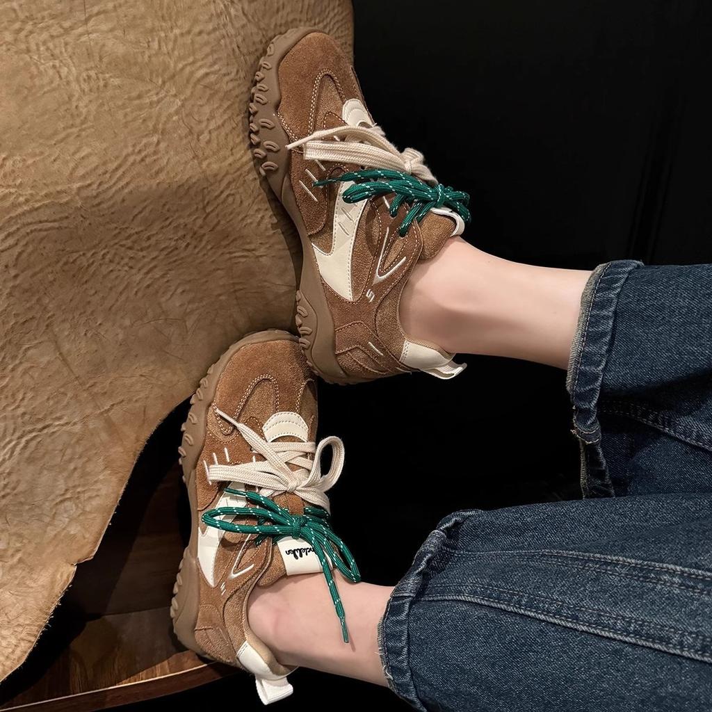 Shantika~ Немецкие кроссовки с толстой подошвой для женщин, весна-лето 2025, новые ретро-универсальные кроссовки в тон цветам Forrest Gump sne