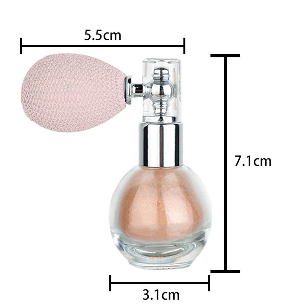 Спрей-хайлайтер с мерцающей пудрой, блестящий мист для тела, лица и волос, стойкий блестящий макияж