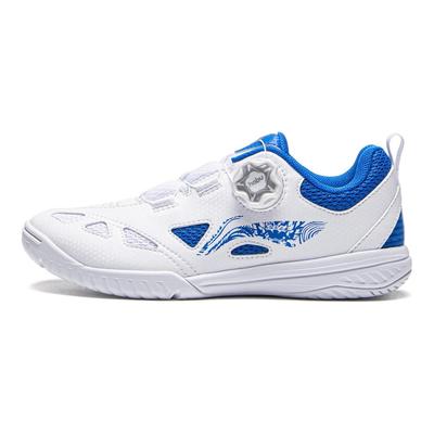 Li Ning Детская серия для настольного тенниса Модные бесшовные удобные простые амортизирующие с отскоком дышащие низкие кроссовки для тренировок APTU017-3