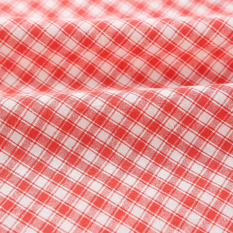 Ткань в клетку из хлопчатобумажной пряжи 21-го каунта для детской и женской одежды