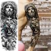 1 Sheet Full Arm Robber Gangster Temporary Tattoos For Men Women Waterproof  Tatoo Sleeve Realistic Bad Guy Fake Tattoos Sticker