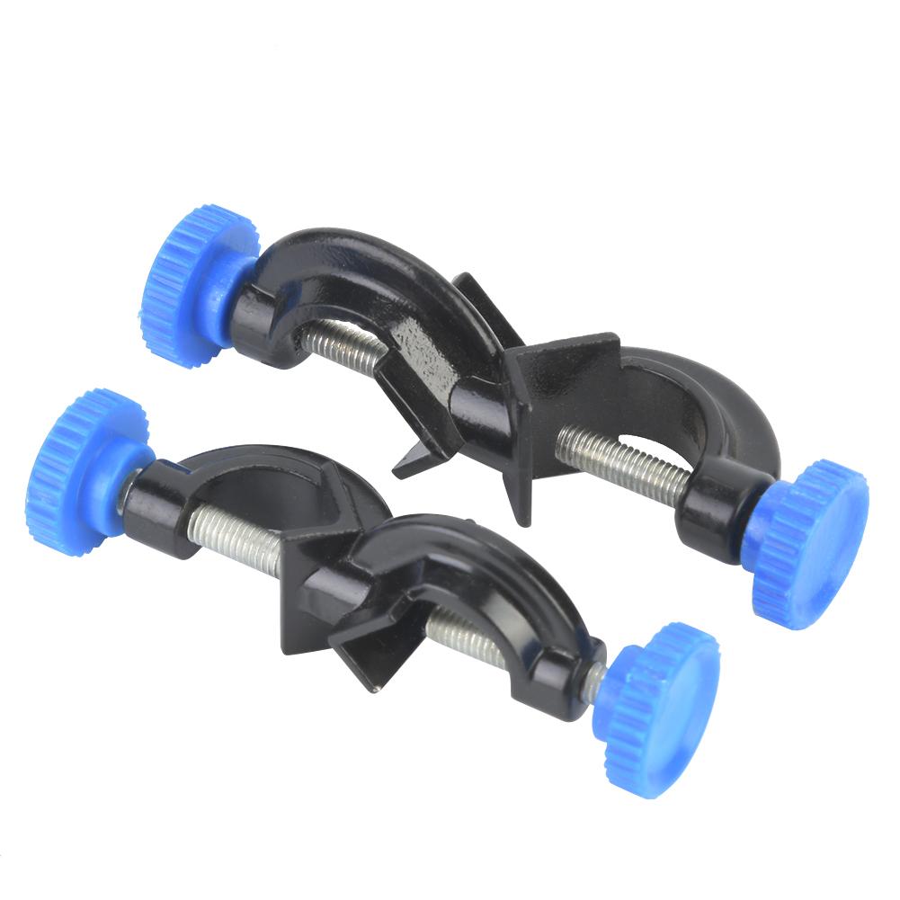 2 Pcs Aluminum   Clamp,   Stand Clamp Holder with Screw for Fixing, for  oratory and Home Use