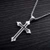 Street Style Stainless Steel Men Necklaces Cross Necklaces Clavicle Chains Cross Pendants