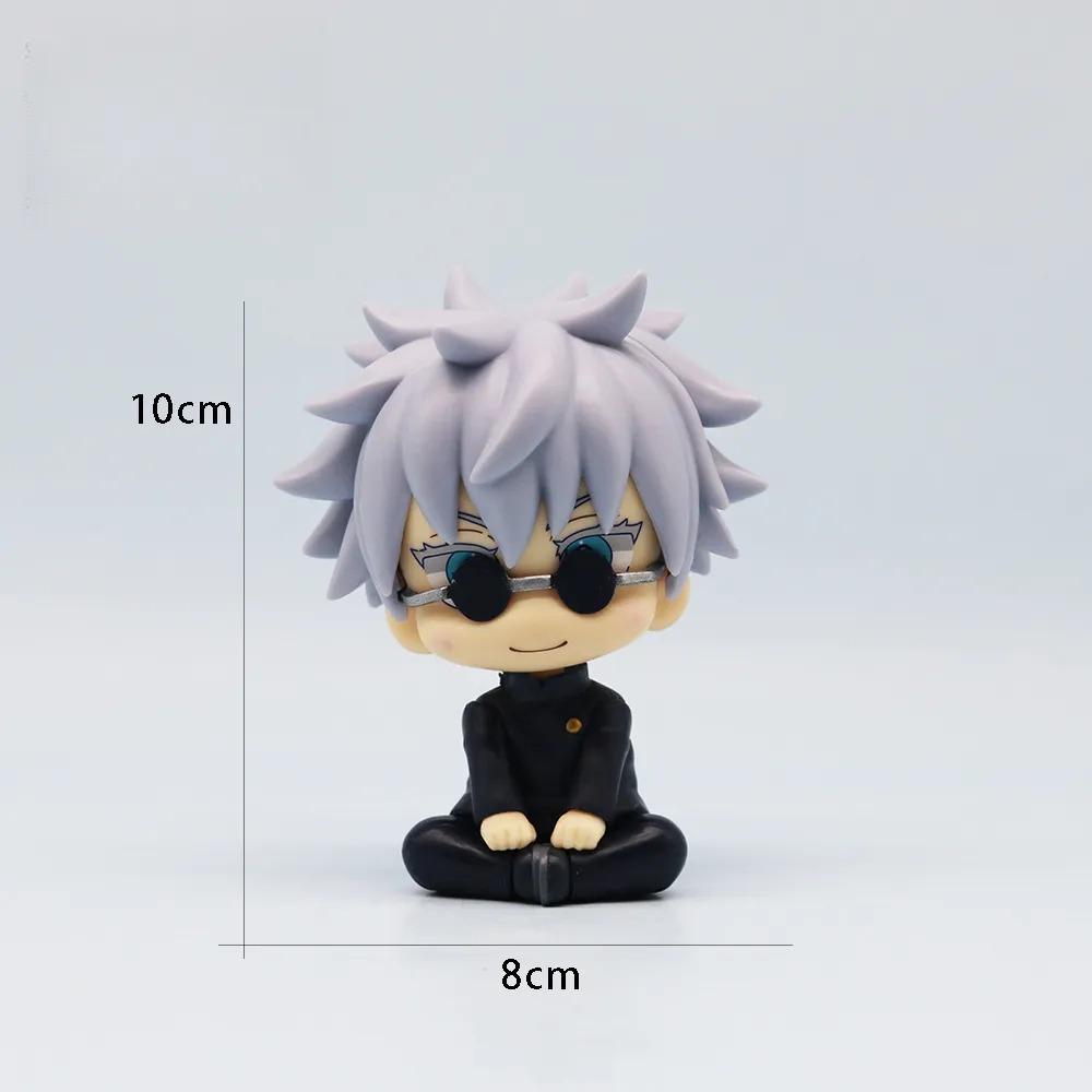 Jujutsu Kaisen Anime Figure Q Version Sitting Satoru Gojo Suguru Geto 10cm PVC Figurine Desktop Car Ornament Collectible Gift