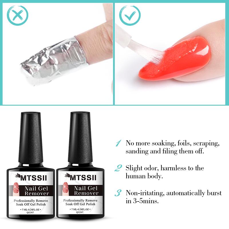 Mtssii 3-5 Mins Fast Remover Magic Remover Gel Nail Polish Soak Off UV LED Cleaner Function Gel Remove Tool
