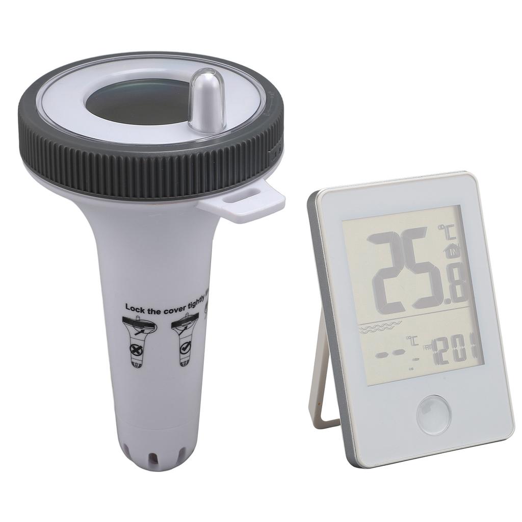 Pool Thermometer with Digital Display Easy Read Waterproof Floating Wireless Pool Thermometer for