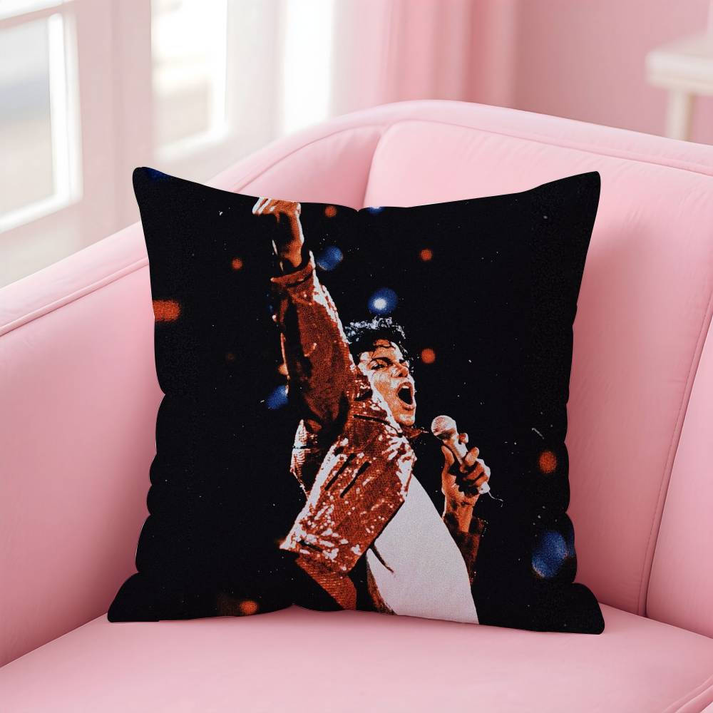 Classic Singer M-Michael Jackson Pillow Case Printed Pillowcase for Living Room Sofa Cushion Cover & Bedroom Decor