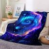 Cosmic Spiral Flannel Blanket Throw Blanket Soft Warm Sofa Bed Camping home Decor Unique Christmas Gift C9261238