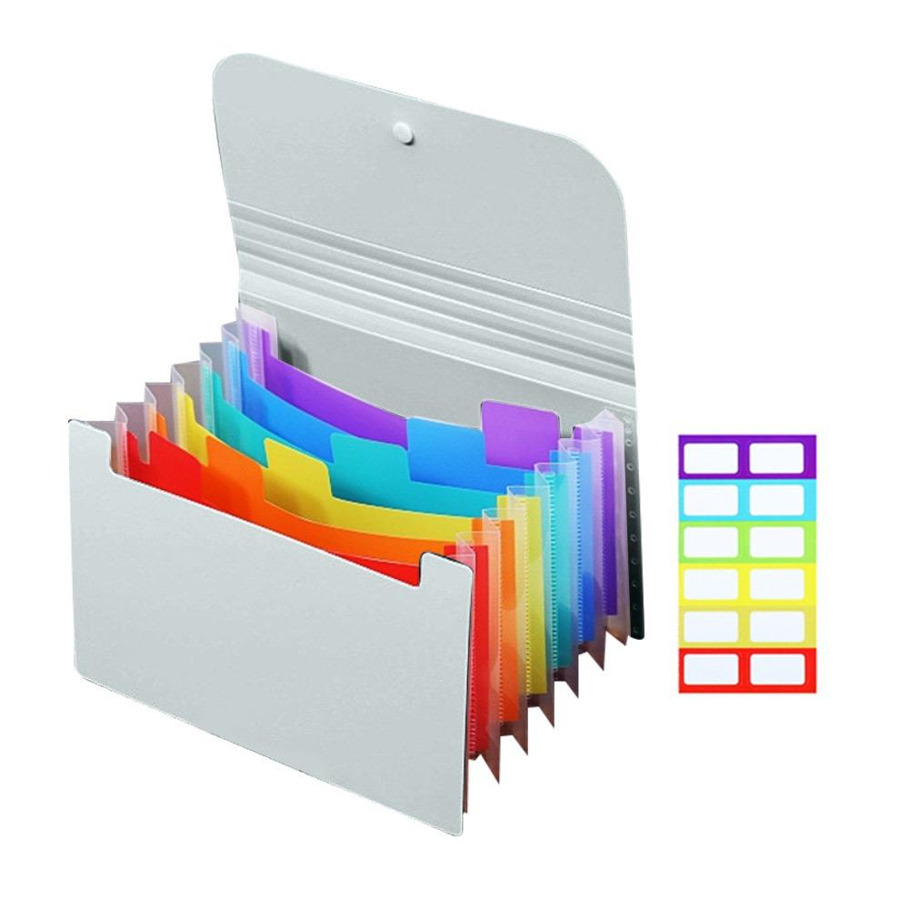 Large Capacity Organ Bag 7 Layer File Pouch Portable A6 File Folder