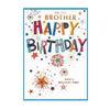 Simon Elvin Isabel Garden For You Brother Happy Birthday Greetings Card (Pack of 6)