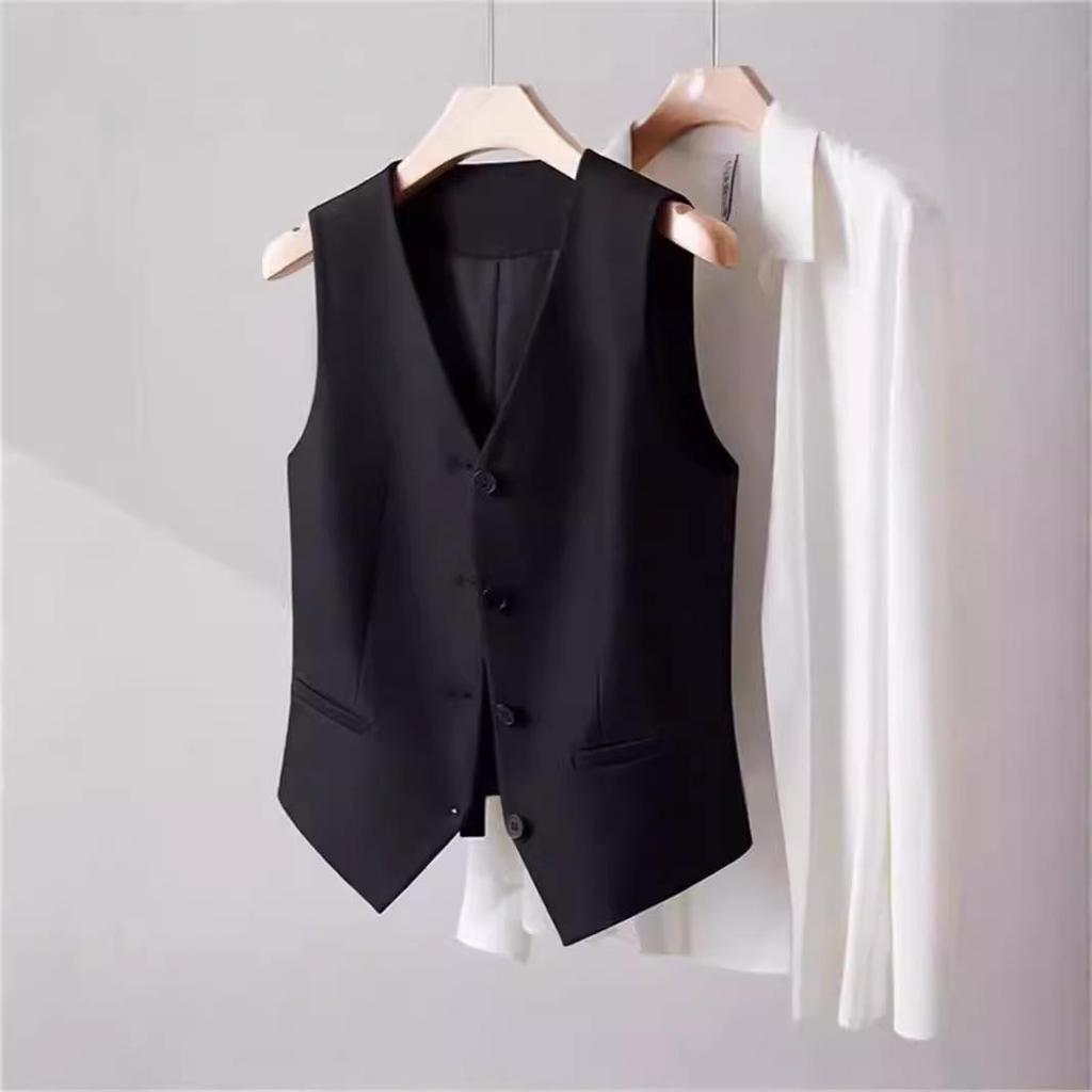 Женский универсальный жилет без рукавов: Профессиональная рабочая одежда для весны и осени