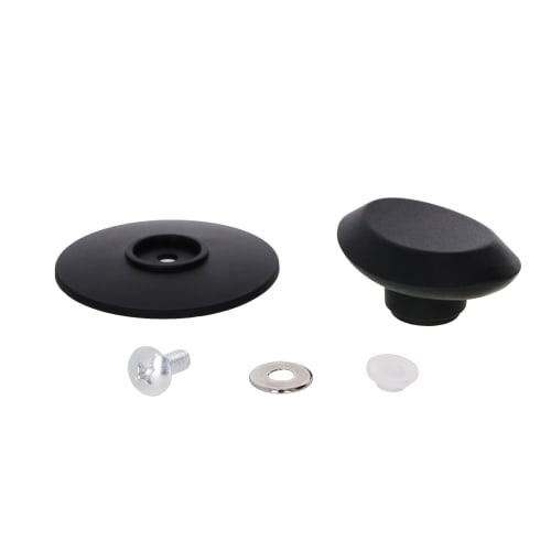 Takagi G-Type Pot Knob with Gasket for Glass Lids, Black, Replaces Broken Knob, Easy Screw-On Installation, Lid, Cooking, Kitchen, Pot
