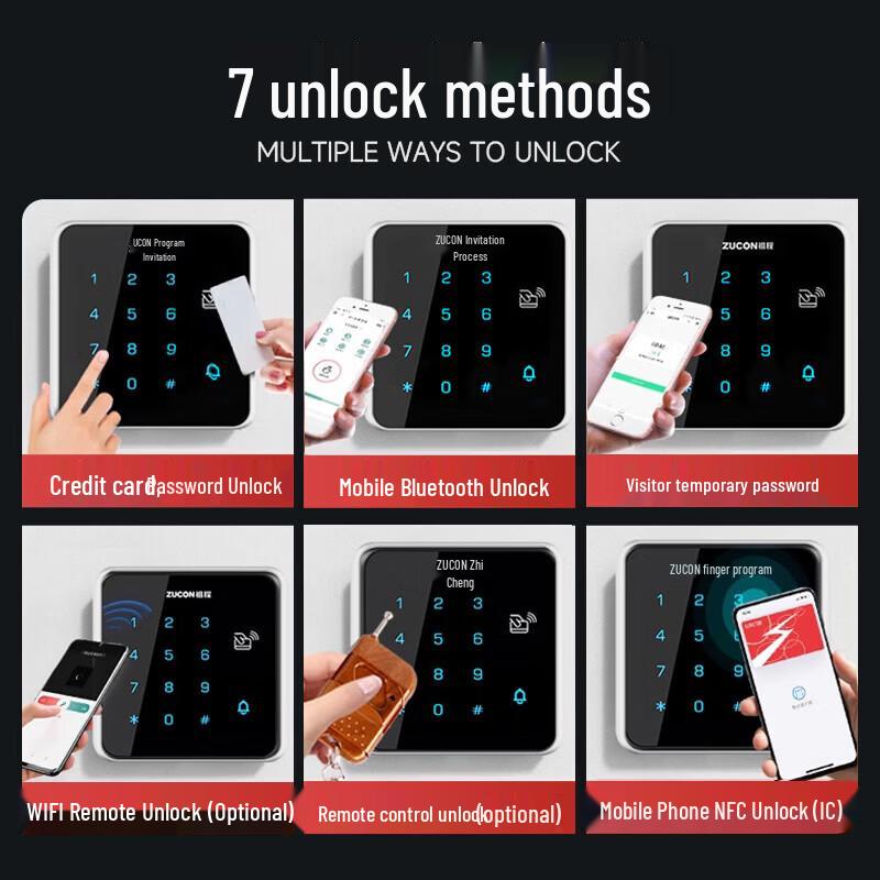 ZUCON Bluetooth APP Металлический комплект контроля доступа CN вилка (адаптер в комплекте)
