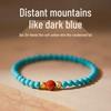 Turquoise & Southern Red Stone Women's Bracelet - Elegant Natural Design for Good Luck