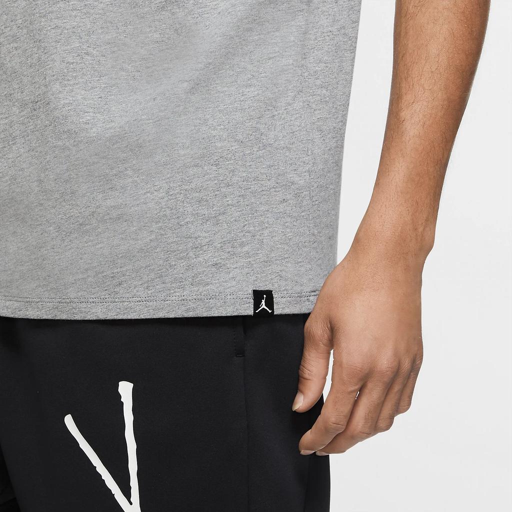 Jordan Jumpman Solid Logo Crew Neck Short Sleeve T-Shirt Men Tops Carbon-Gray AH5297-091
