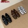 Fashion Footwear Buckle Strap Women Mary Janes Flats Shoes Soft Female Butterfly-Knot Fashion Shallow Ladies Flats With Shoes
