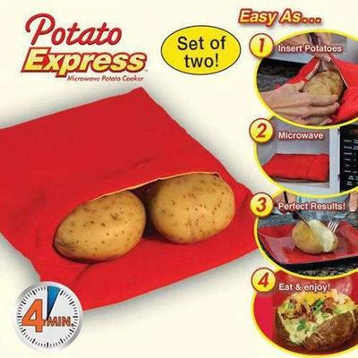 Пакет для микроволновки Potato Express для идеально запеченного сладкого и обычного картофеля