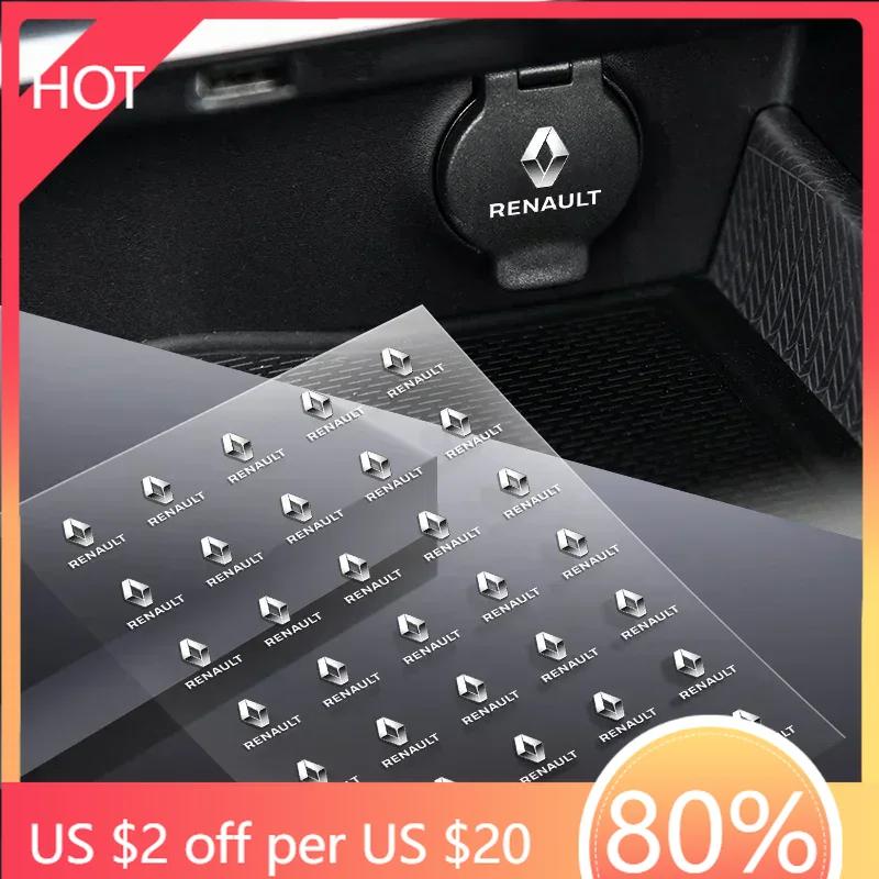 Для Renault 2026 Новые колпаки на диски Логотип эмблемы автомобиля Декоративные наклейки Значок Наклейка Стайлинг интерьера Для Renault Megane 2 3 4 RS Grand