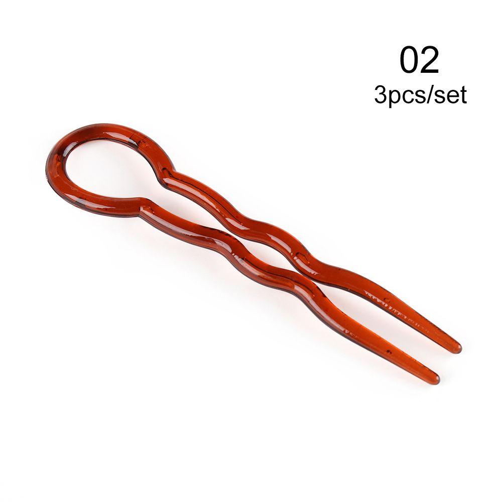 Fashion Hair Fork Styling Tools Hair Accessories U Shape Hair Clip Plastic Hair Stick Hairpin