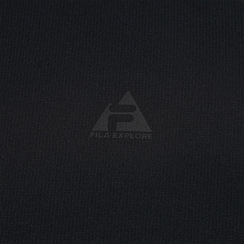 Fila Мужская футболка с коротким рукавом и круглым вырезом, отводящая влагу, Топы A11M637102FBK