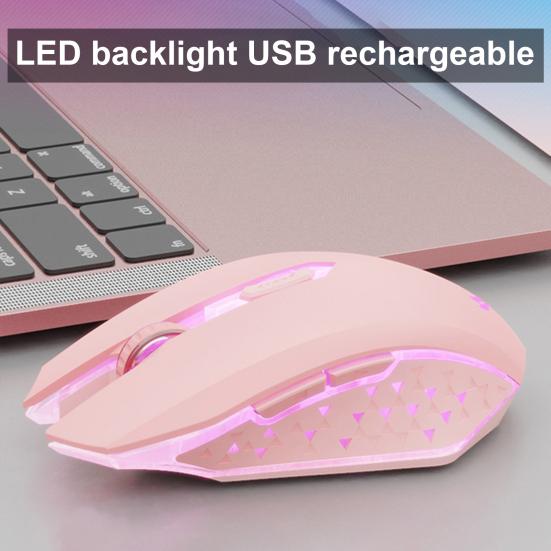 X5 Wireless Mouse Rechargeable 2.4GHz LED Mute USB Backlight Optical Gaming Mice Computer