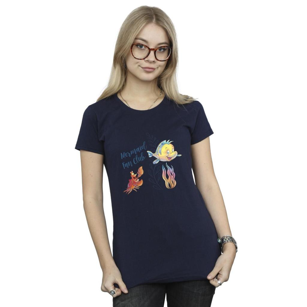 Disney Womens/Ladies The Little Mermaid Club Cotton T-Shirt