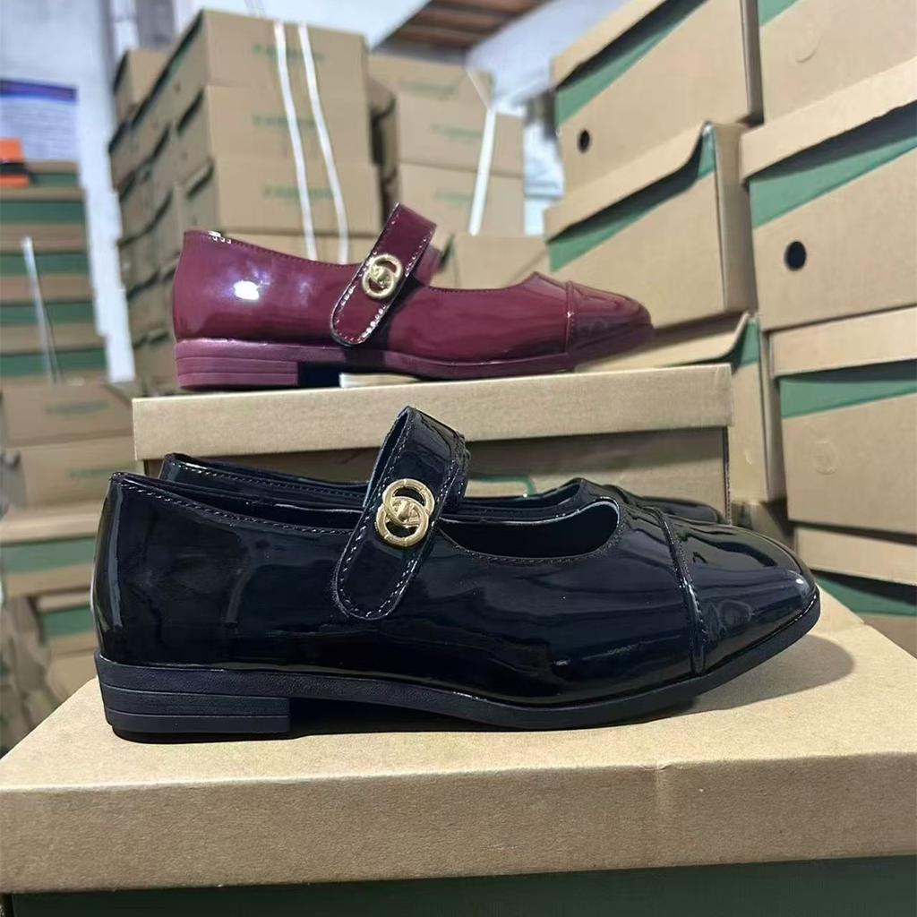 Xiaoxiangfeng buckle Mary Jane women's shoes 2026 autumn new low-heeled thick-heeled small leather shoes French flat-soled single shoes
