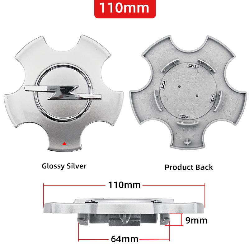 4pc 53mm/100mm/110mm Car Wheel Center Hub Caps Cover Emblem Accessories For Opel Insignia Corsa Antara Astra Zafira Omega Vectra