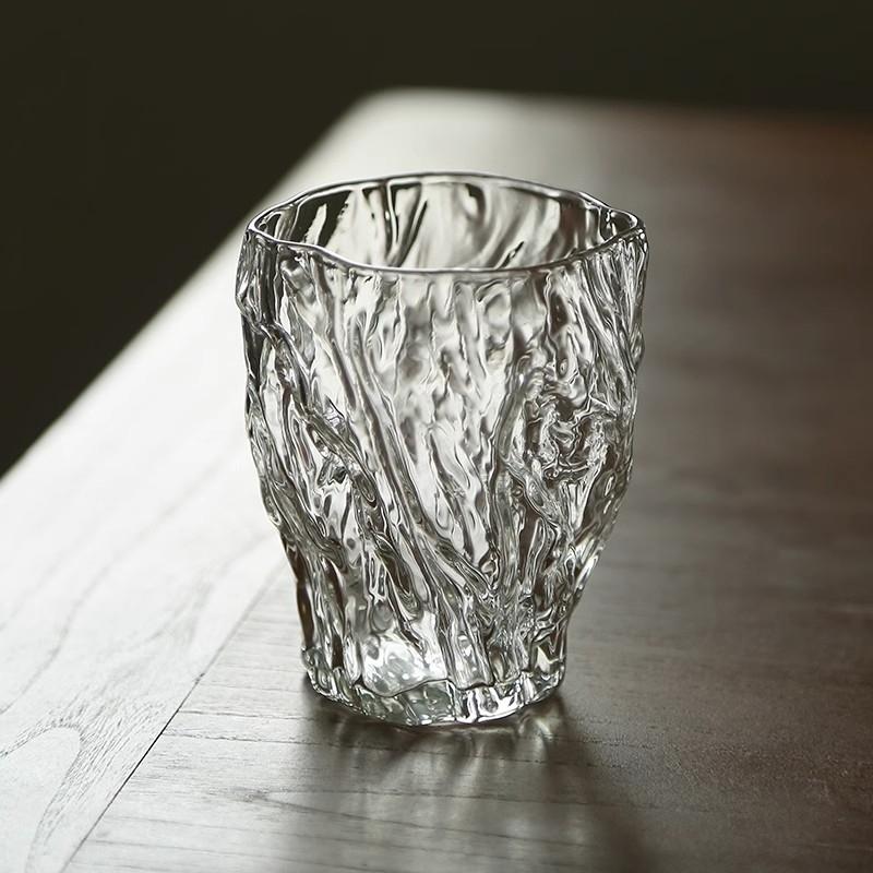 Japan Creative Irregular Whiskey Glass Bark Art Whisky Tumbler Wine Glasses Twisted Tree Design Party Water Coffee Cup Teacup