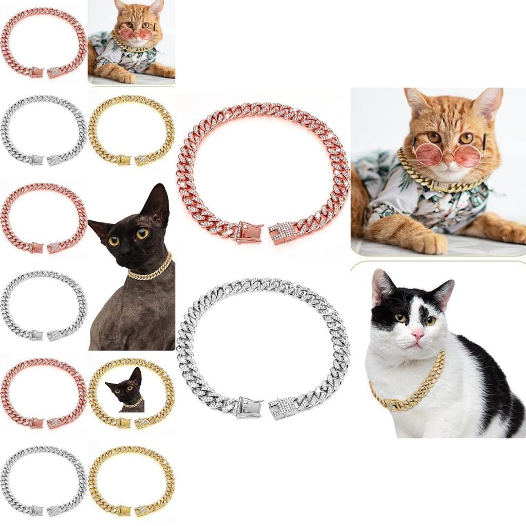 Glamorous Gold Dog Collar Necklace With Sparkling Rhinestones