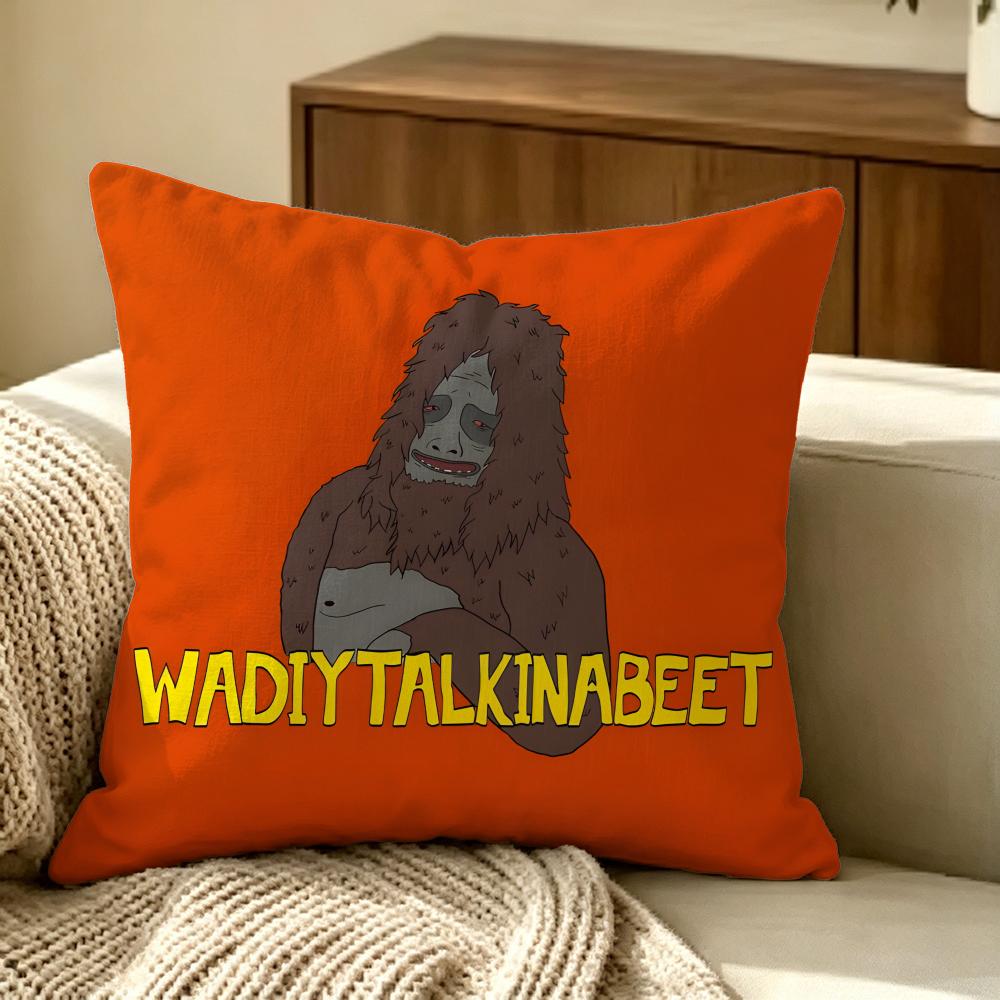 Sassy The Sasquatch Cushion Cover Pillow Cover Nordic Minimalist Throw Doublesided Print Cushion Case For Sofa Bedroom Decor