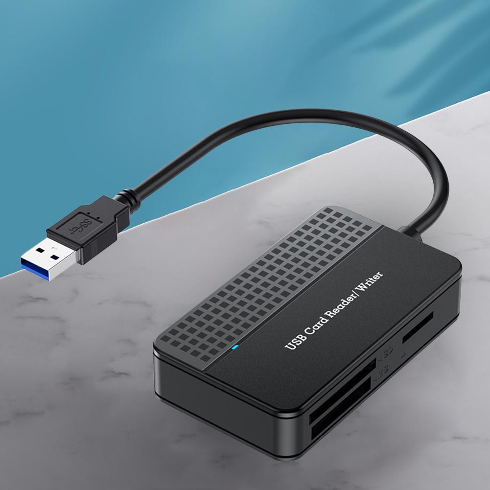 Устройство чтения смарт-карт памяти Кабель 20 см USB 3.0 Type C USB Кардридер 4 в 1 Адаптер для флэш-карт SD TF CF MS