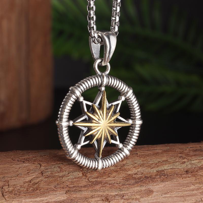 Stainless Steel Celtic Trinity Pendant Witchcraft Knot Necklace Men Women Lucky Celtic Knot Amulet Jewelry