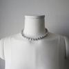 Natural King Pearl Gray Freshwater Pearl Choker Short Necklace 2 Colors