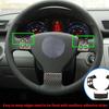 3pcs Car-styling ABS Carbon Fiber Texture Interior Steering Wheel Panel Cover Trim For VW Golf 5 MK5 Passat B6 Jetta MK5 Tiguan