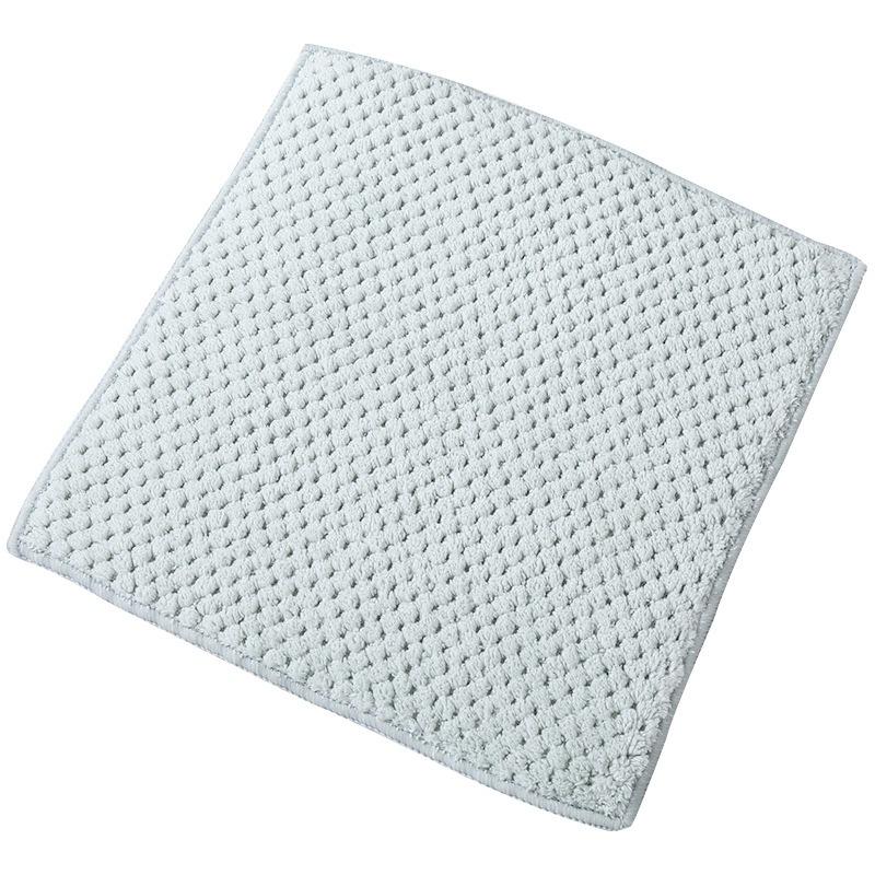 Кухонные тряпки из кораллового флиса, толстая антипригарная ткань для очистки масла, двухслойное полотенце для мытья посуды, впитывающие полотенца для рук