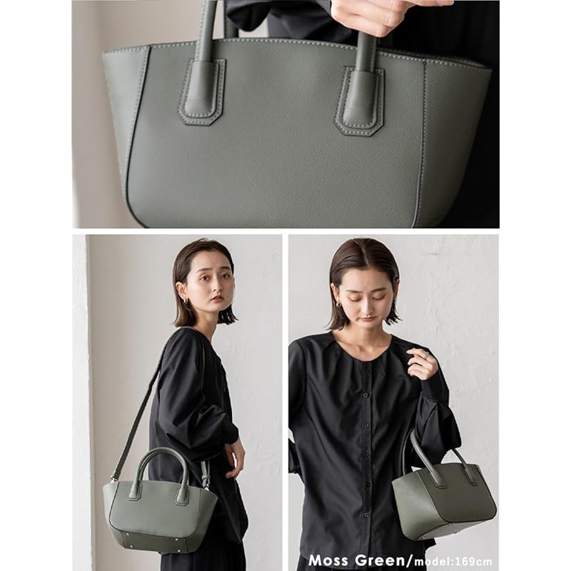 [VITAFELICE] Vita Felice Сумка-тоут 2-в-1 в форме лодки для женщин inb-10189p (мох зеленый)