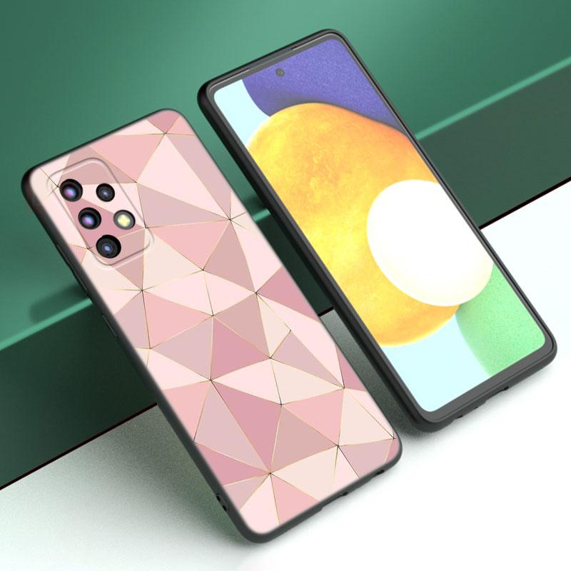 Чехол для телефона в стиле розового золота с любовью для Samsung A04 A21 A30 A50 A52 S A13 A14 A22 A23 A32 A53 A73 5G A11 A12 A31 A33 A51 A70 A71 A72