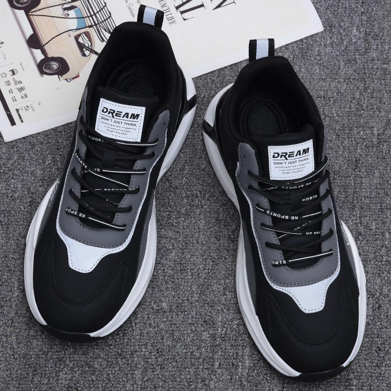 Tide Shoes Summer Breathable Soft-soled Casual Men's Shoes Fashion Trendy with Platform Sports Shoes Men's Shoes