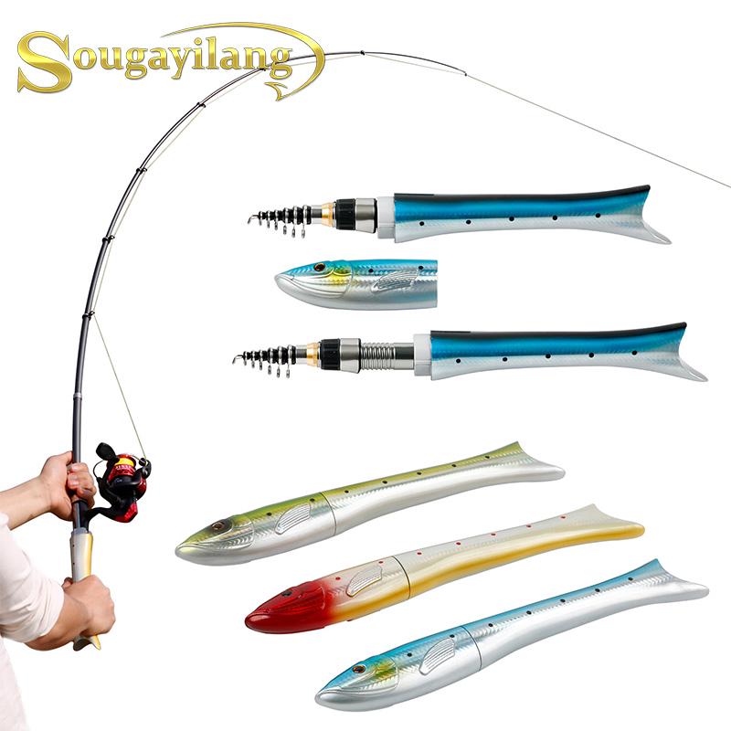 SOUGAYILANG Удочка 160 см, спиннинговая удочка для детей и взрослых, рыбалка на лодке