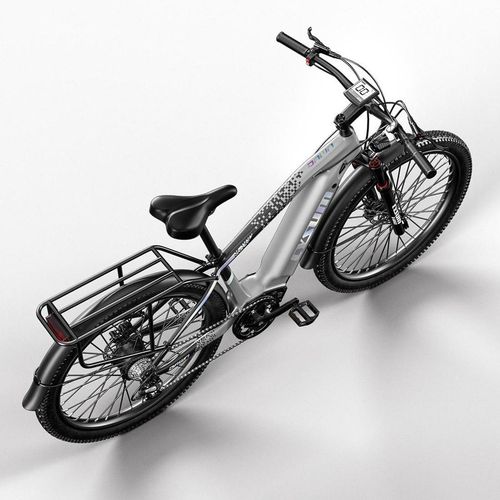 Cysum Speedy 27-дюймовые внедорожные шины Электрический велосипед с сиденьем для буксировки Мотор 500 Вт Аккумулятор 48 В 14 Ач Шины для езды по бездорожью Электровелосипед Горный электрический велосипед