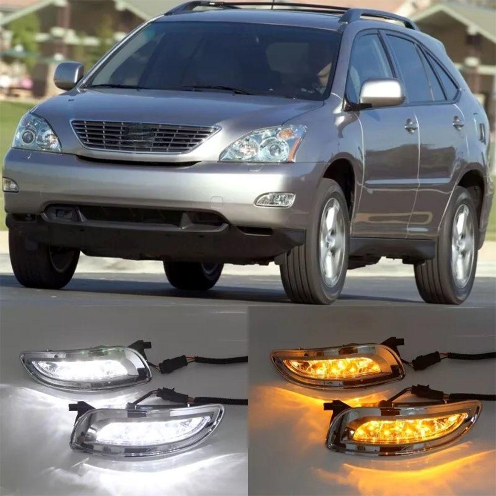 2003-2009 Lexus RX330 Передние Дневные Ходовые Огни и Противотуманные/Поворотные Фонари