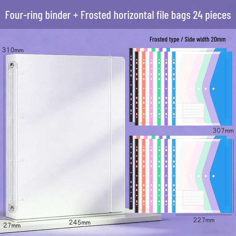 A4 Document Storage Folder - Test Paper & Data Clip Album