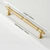 Brushed Antique Brass Cabinet Pulls Solid Brass Wardrobe Handles Furniture Handles  Kitchen Use