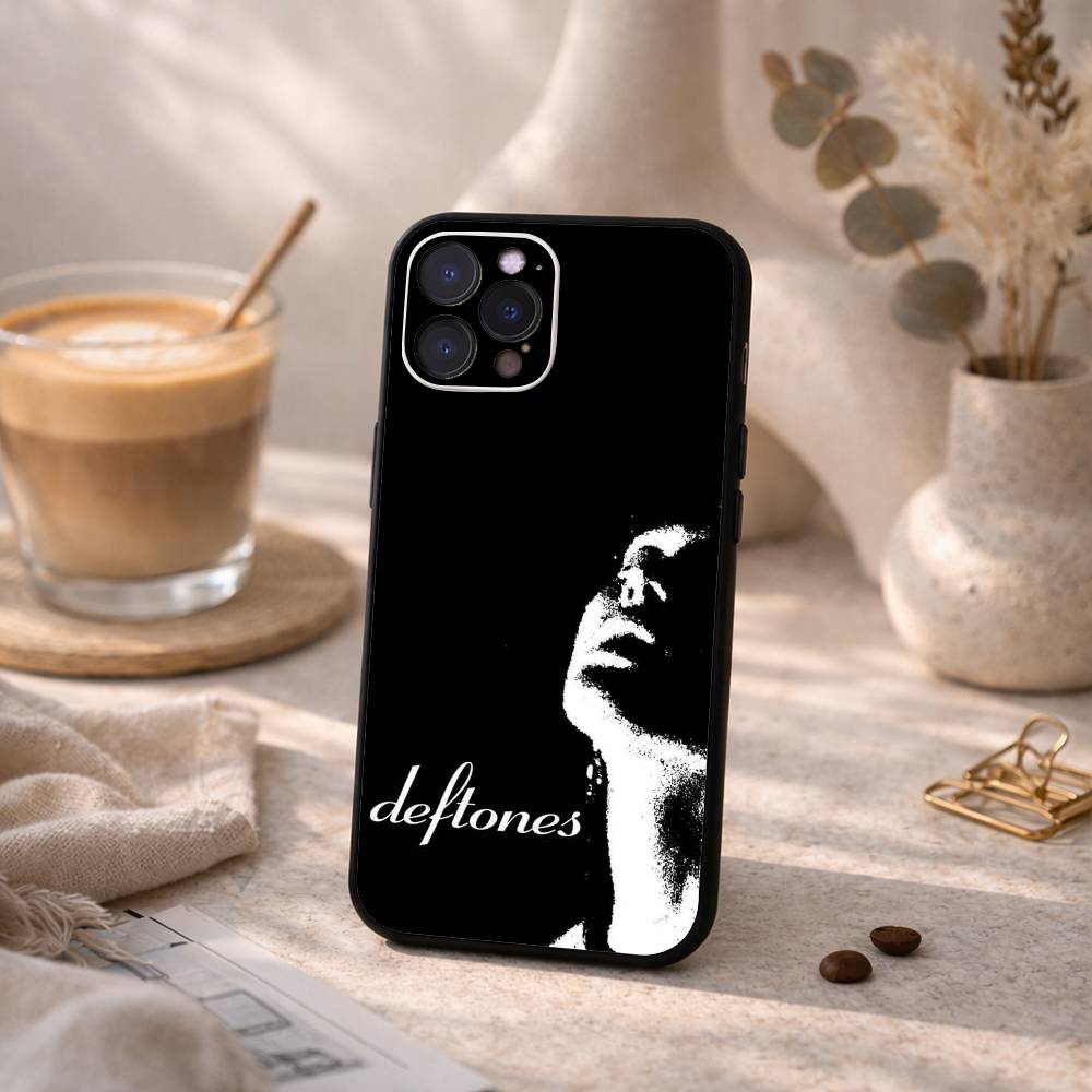 R-Rock Band D-Deftones Phone Case For iPhone17,16,15,14,13,12Plus,Pro Max,XS,5G Soft Silicone Black Cover