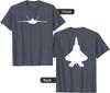 F 22 Raptor Fighter Jet Aircraft Silhouette T-Shirt Short Sleeve Casual 100% Cotton Shift