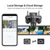 6K 12MP WiFi IP Camera Outdoor Triple Lens Three Screen 10X Zoom Panoramic View PTZ Security Cam Motion Detection 8MP Video Surveillance