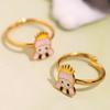 Mysterious Colorful Stainless Steel Cute Design Children's Jewelry Set with Pendant Necklace Bracelet Earrings Ring