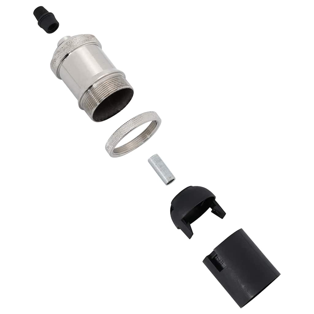 Lamp Holder Set 2 pcs Satin Nickel E27