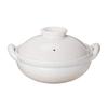 Hasenen Earthen Pot Healthy Steam Pot Medium 27 Cm 2000 Ml For People Open Fire Only White Iga Ware Made In Japan 2-4 ZW-23